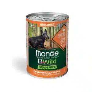 Вологий корм Monge BWILD Mini для собак малих порід з качкою, 400 г