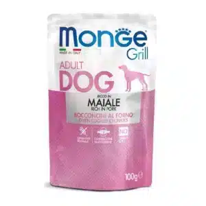 Вологий корм для собак Monge Dog Grill зі свининою