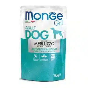 Вологий корм для собак Monge Dog Grill з тріскою