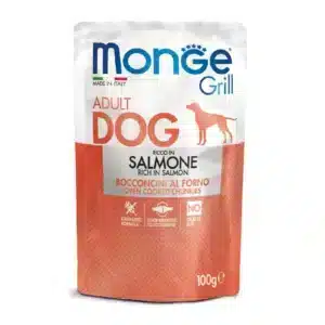Вологий корм для собак Monge Dog Grill з лососем