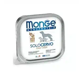 Вологий корм для собак Monge Dog Solo монопротеїновий з олениною