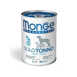 Вологий корм для собак Monge Dog Solo монопротеїновий з тунцем, 400 г