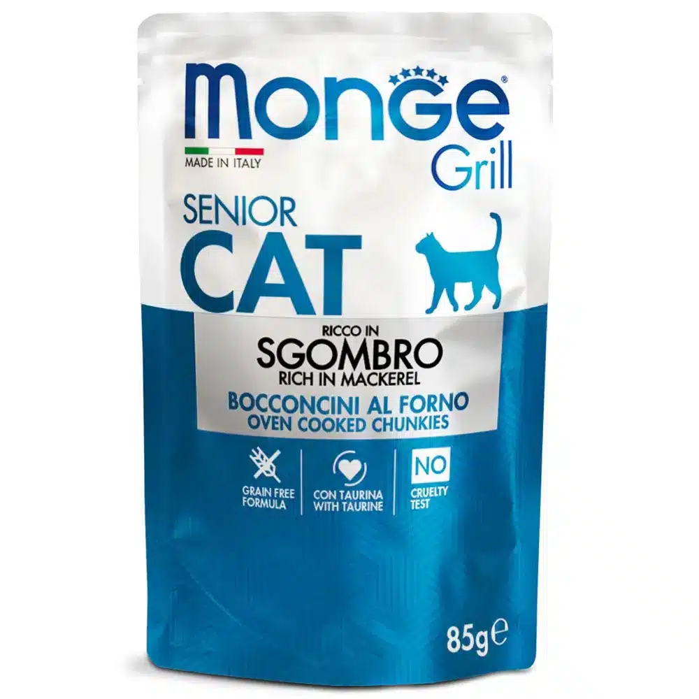 MONGE CAT GRILL Senior макрель (скумбрія)