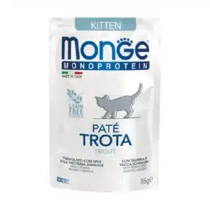 Вологий корм для кошенят Monge Cat Monoprotein монопротеїновий з фореллю
