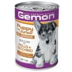 Вологий корм Gemon Dog Puppy & Junior з куркою та індичкою для цуценят, 415 г