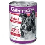 Вологий корм для дорослих собак середніх порід Gemon Dog Wet Medium Adult з яловичиною і печінкою, 415 г