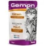 Вологий корм Gemon Kitten з куркою для кошенят