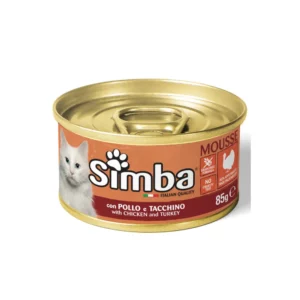 Вологий корм SIMBA з куркою і індичкою для котів, 85 г