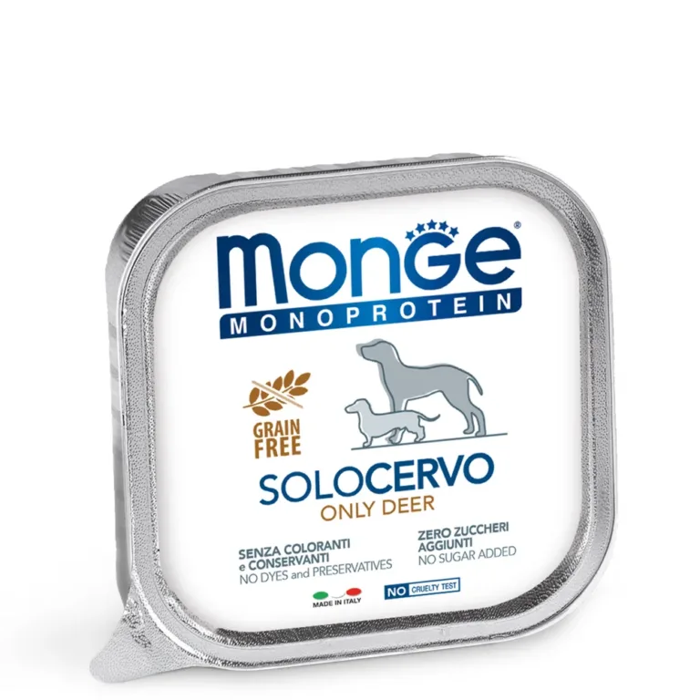 Вологий корм для собак Monge Dog Solo монопротеїновий з олениною