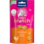 Лакомство для кошек Vitakraft Crispy Crunch подушечки с мясом птиц, 60 г