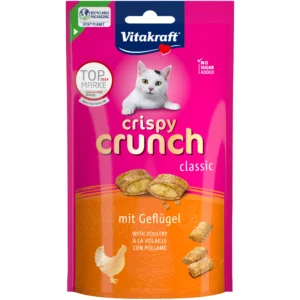 Ласощі Vitakraft Crispy Crunch подушечки з куркою для котів, 60 г
