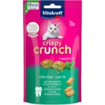 Лакомство для кошек Vitakraft Crispy Crunch подушечки для зубов, с мятой, 60 г