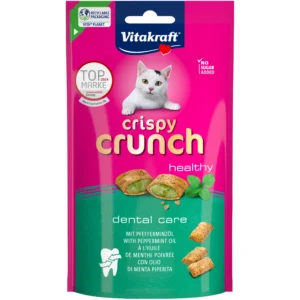 Ласощі Vitakraft Crispy Crunch подушечки з м'ятою для котів, 60 г