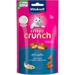 Лакомство для кошек Vitakraft Crispy Crunch подушечки с лососем, 60 г