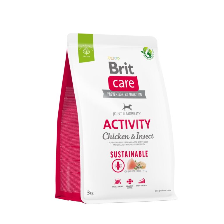 Сухий корм Brit Care Sustainable Activity з куркою і комахами для активних собак