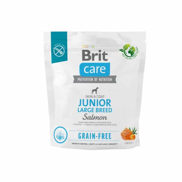 Сухий корм для цуценят великих порід Brit Care Dog Grain-free Junior Large Breed беззерновий з лососем