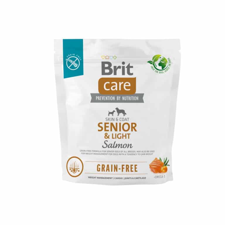 Сухий корм для літніх собак Brit Care Dog Grain-free Senior & Light беззерновий з лососем