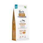 Сухий корм для собак похилого віку та схильних до зайвої ваги Brit Care Dog Grain-free Senior & Light з лососем