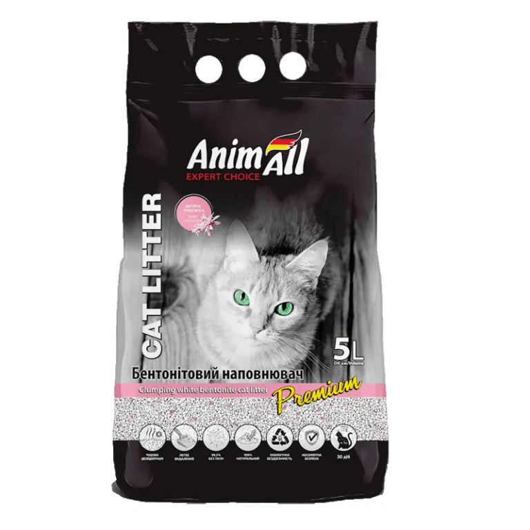 Бентонітовий наповнювач AnimAll Premium Baby Powder для котів, дитяча пудра