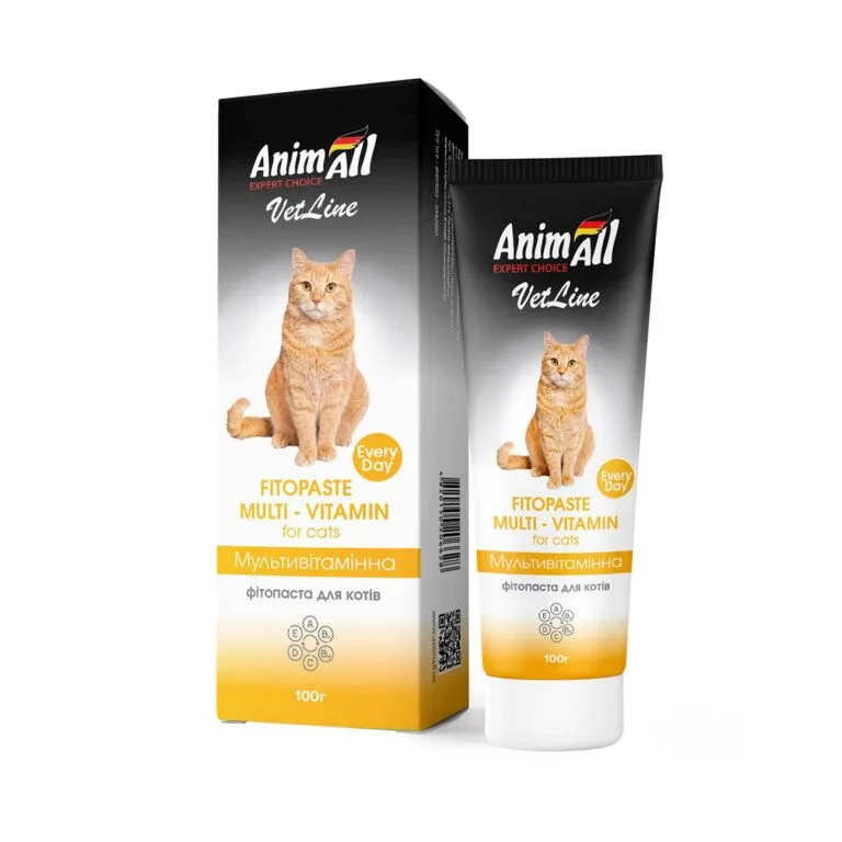 Фітопаста AnimAll VetLine мультивітамінна для котів, 100 мл
