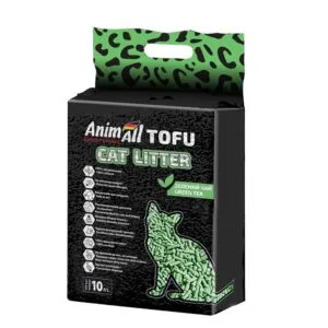 Наповнювач AnimAll Tofu Green Tea соєвий для котів
