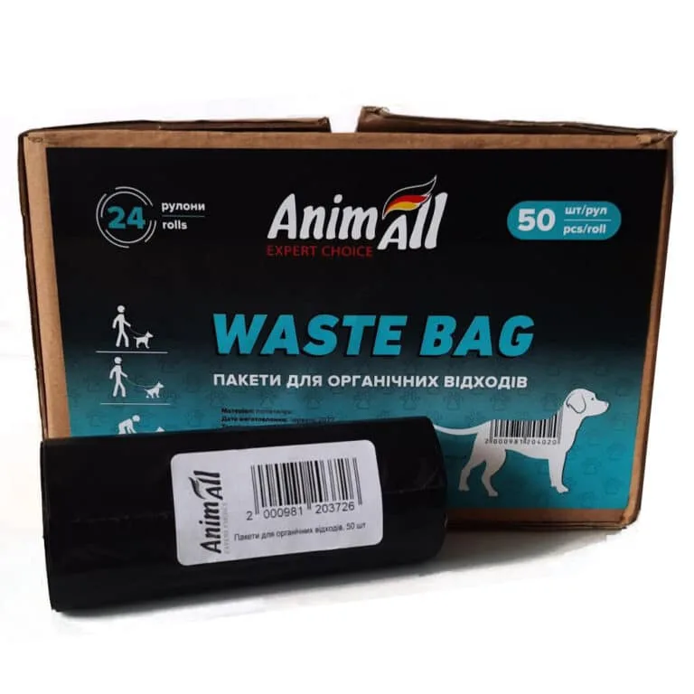 Змінні пакети AnimAll чорні, 24 рулона по 50 шт