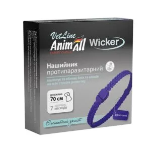Нашийник AnimAll VetLine Wicker від бліх та кліщів для собак, 70 см
