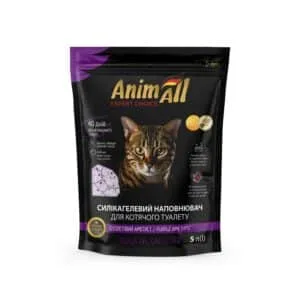 Силікагелевий наповнювач AnimAll Premium кристали аметиста для котів