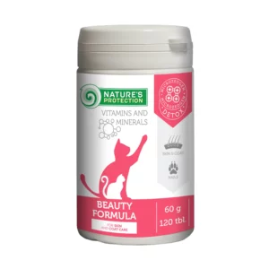 Вітаміни Nature's Protection Beauty Formula для шкіри і шерсті котів, 120 табл