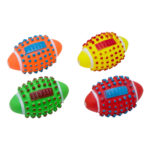 Игрушка для собак Eastland Мяч регби, винил, разные цвета, 11.5 см, 1 шт