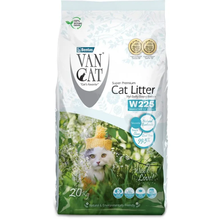 Бентонітовий наповнювач VanCat Natural для котів, 20 кг