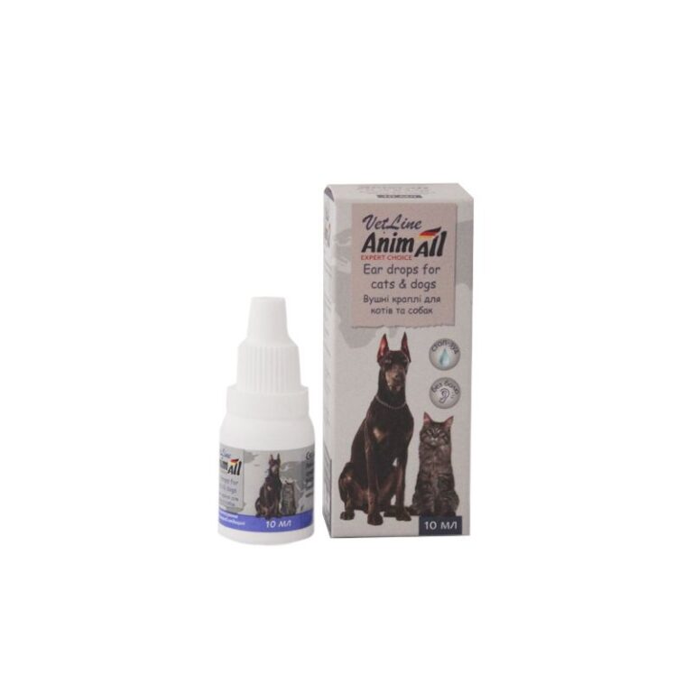 Вушні краплі AnimAll VetLine для котів та собак