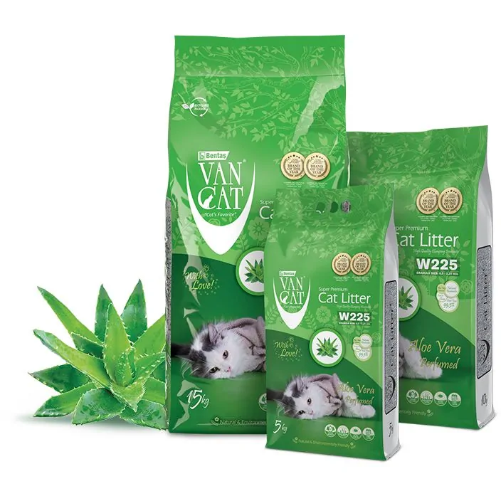 Бентонітовий наповнювач VanCat AloeVera для туалету