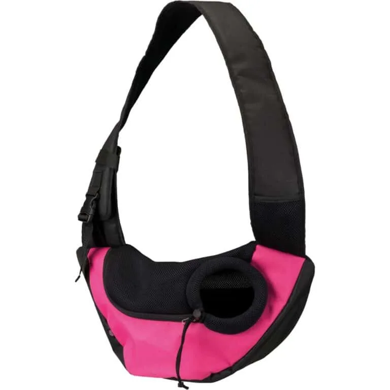 Переноска Trixie Sling фронтальна рожева/чорна, до 5 кг