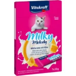 Крем-снек для котів Vitakraft Milky Melody з вершками та сиром, знижений вміст лактози, 70 г (7х10г)