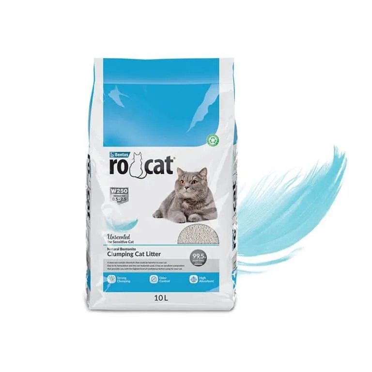 Бентонітовий наповнювач RoCat Unscented для котячого туалету