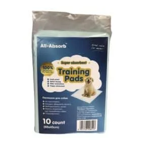 Пелюшки All-Absorb Basic одноразові 60x45 см для собак, 10 шт