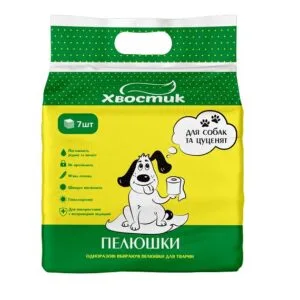 Пелюшки одноразові Хвостик, 56×56 см