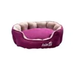 Лежак AnimAll Royal Velours M Fuchsia для котів та собак, 53x47x21 см