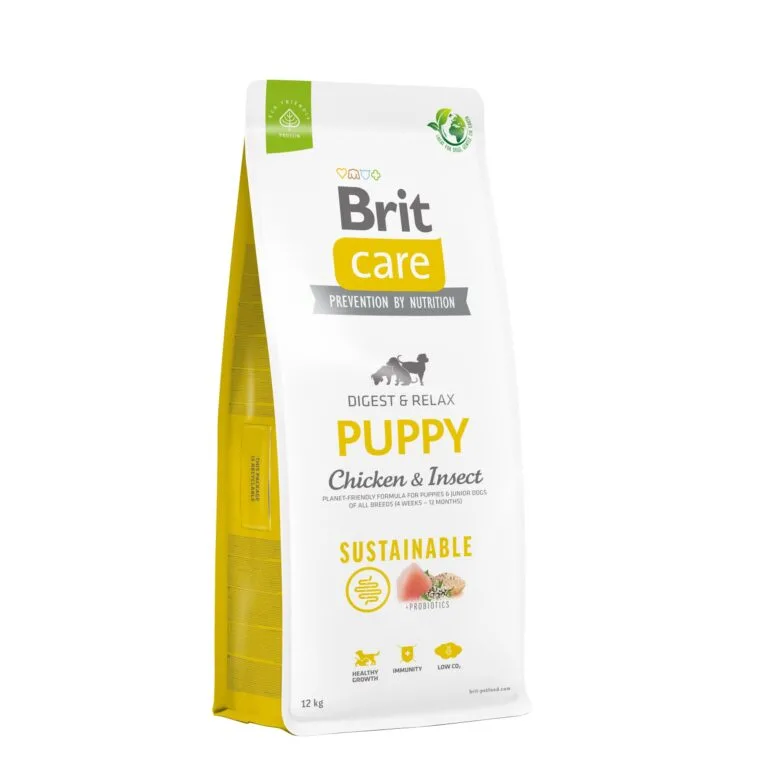 Сухий корм Brit Care Sustainable Puppy з куркою і комахами для цуценят
