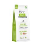 Корм для собак середніх порід Brit Care Dog Sustainable Adult Medium Breed з куркою та комахами
