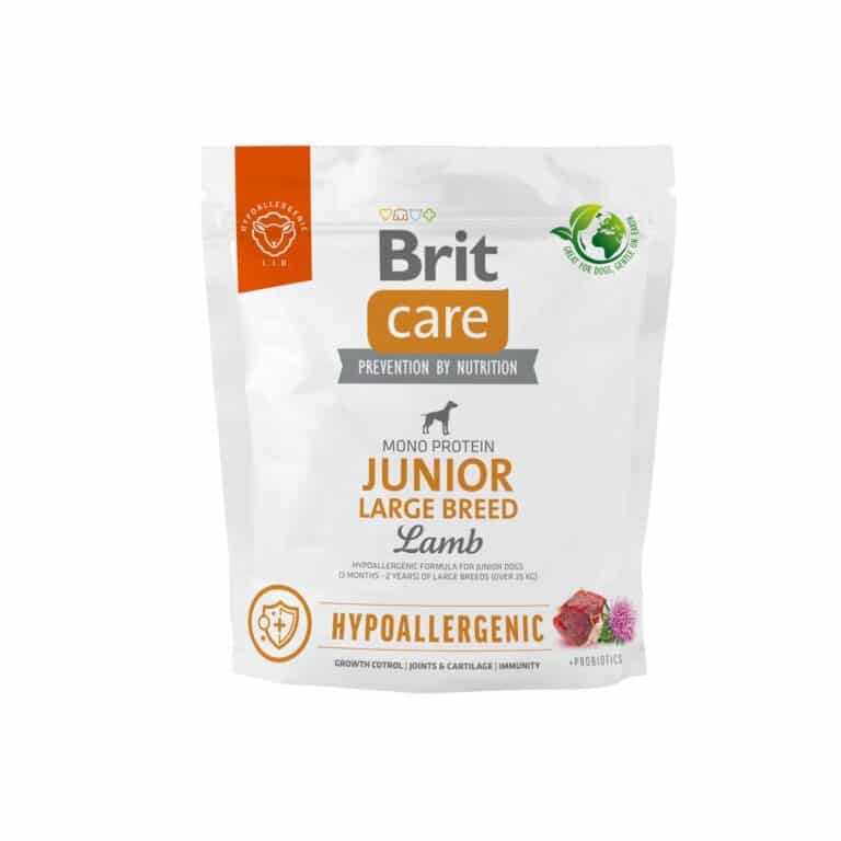 Сухий корм Brit Care Hypoallergenic Junior Large Breed для молодих собак з ягням
