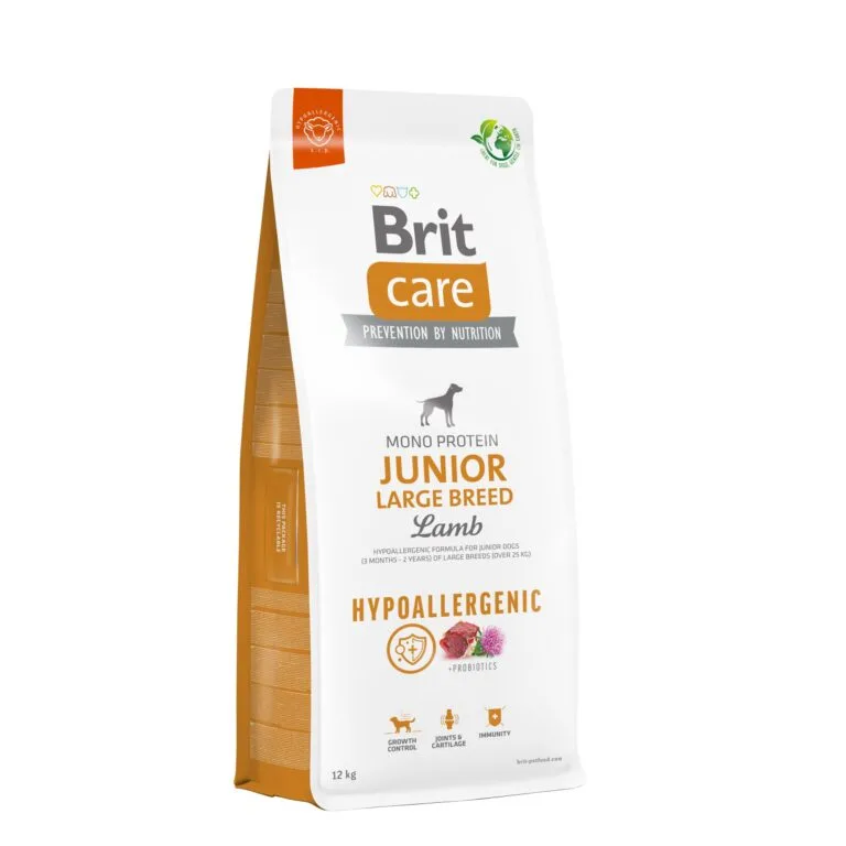 Сухий корм Brit Care Hypoallergenic Junior Large Breed для молодих собак з ягням