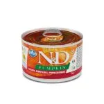 Вологий корм для дорослих собак Farmina N&D Pumpkin Adult Mini беззерновий з куркою, гарбузом і гранатом, 140 г