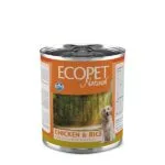 Вологий корм Farmina Ecopet Natural Dog з куркою і рисом для собак, 300 г