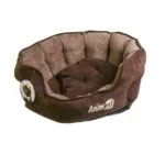 Лежак AnimAll Royal Velours M Chocolate для котів та собак, 53x47x21 см