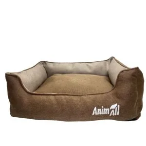 Лежак AnimAll Gama L Gold Brown для котів та собак, 65x51x18 см