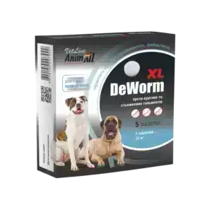 AnimAll VetLine DeWorm XL від глистів для великих собак, 5 таб