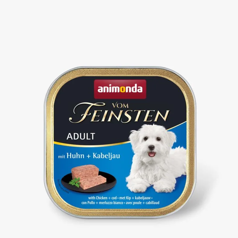 Вологий корм Animonda Vom Feinsten Adult з куркою та тріскою для собак, 150 г