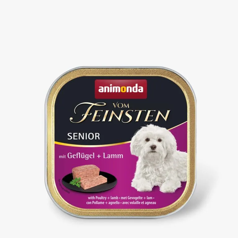 Вологий корм Animonda Vom Feinsten Senior з птицею і ягням для літніх собак, 150 г